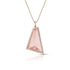 one of a kind morganite + white diamond abstract pendant necklace, 18k rose gold <span class='visuallyhidden'>Call, text 323-404-2959 for shop help.</span>